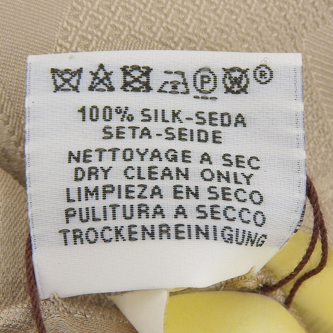 Pristine HERMES Stall LES SANGLES beige silk Women HTH2504