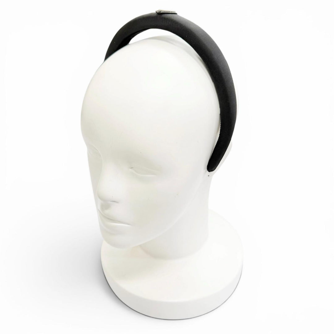Great PRADA Katyusha Triangle Logo Re-Nyron Headband Hair Accessory 1IH020