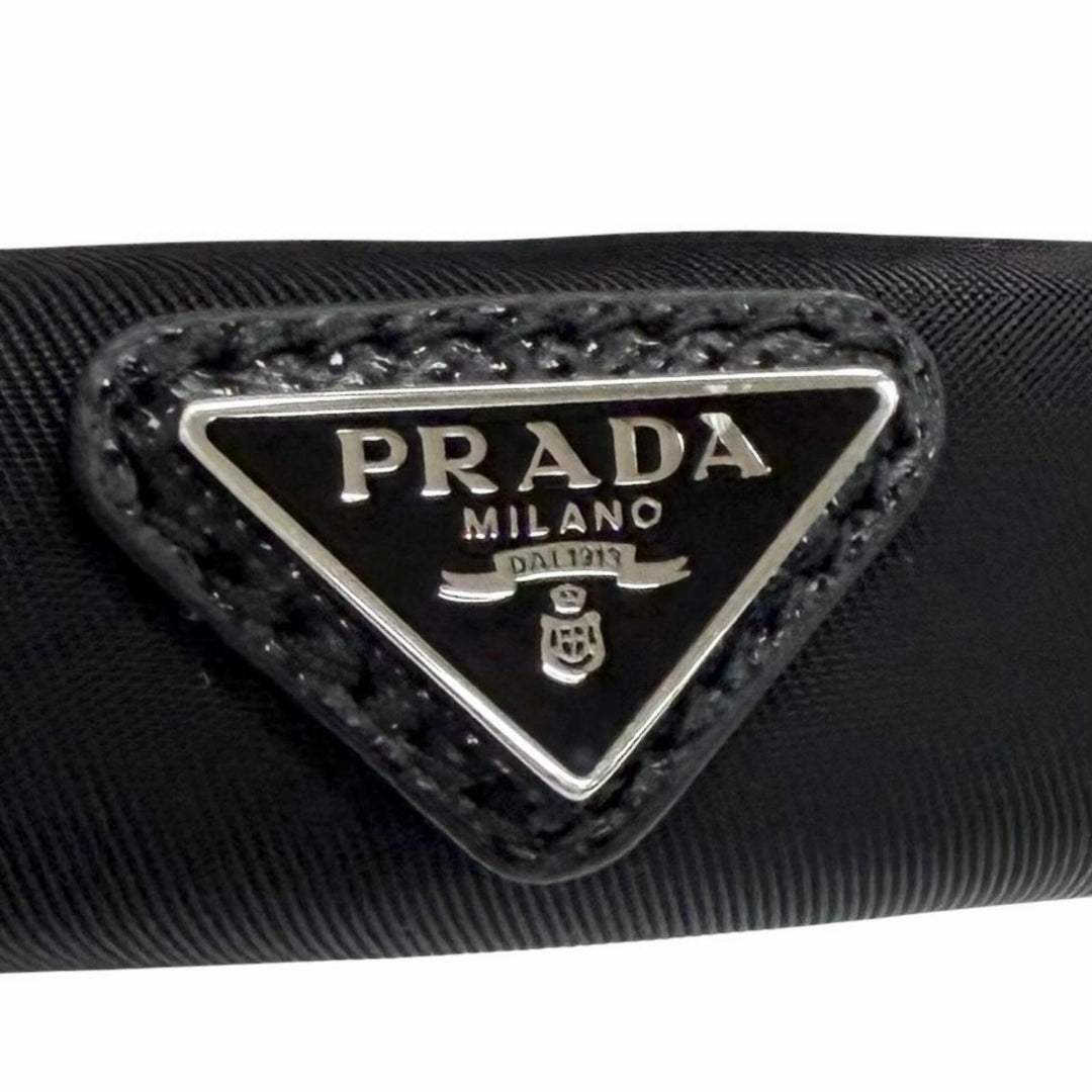 Great PRADA Katyusha Triangle Logo Re-Nyron Headband Hair Accessory 1IH020