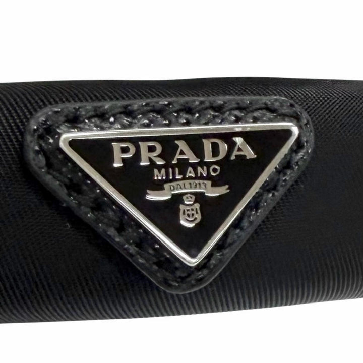 Great PRADA Katyusha Triangle Logo Re-Nyron Headband Hair Accessory 1IH020