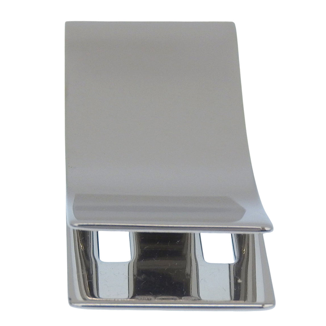 Excellent BVLGARI Money clip With logo bill clip Silver SV925 mens 34895