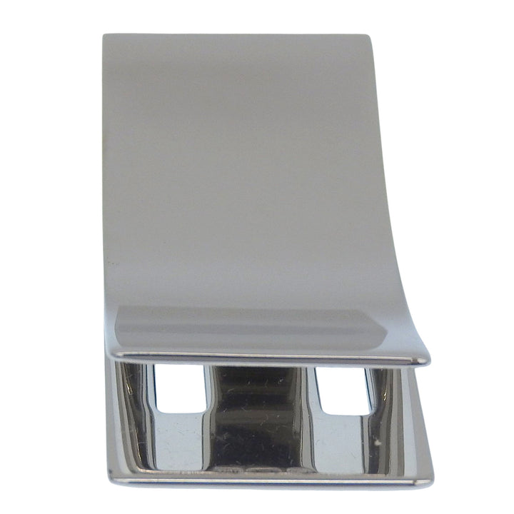 Excellent BVLGARI Money clip With logo bill clip Silver SV925 mens 34895