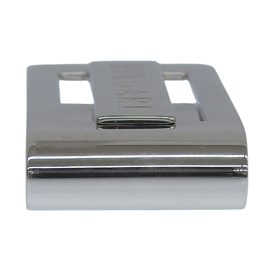 Excellent BVLGARI Money clip With logo bill clip Silver SV925 mens 34895