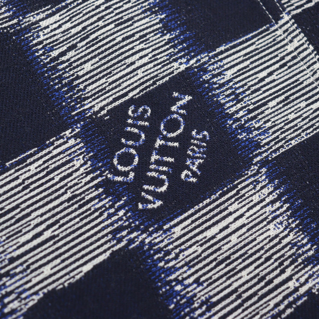 素晴らしい LOUIS VUITTON パンツ ダミエロゴ刺繍 ワークウェア ウール メンズ 50 HQP08W