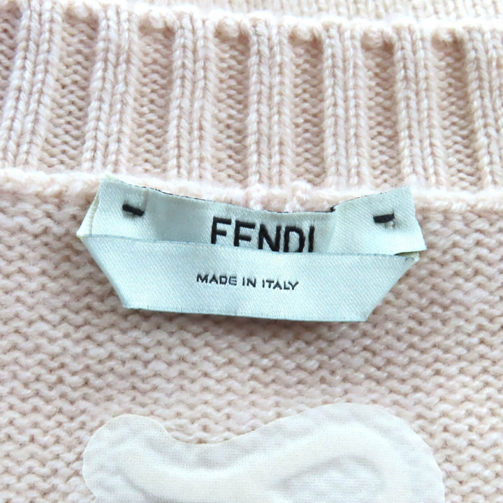Great FENDI sweater pink cashmere Women 40 FZX698