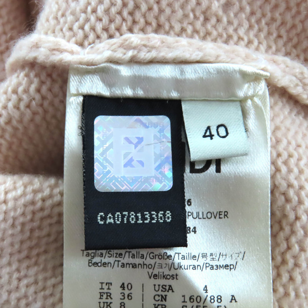 Great FENDI sweater pink cashmere Women 40 FZX698
