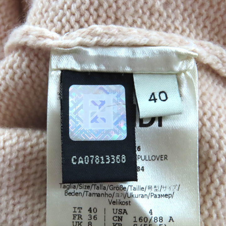 Great FENDI sweater pink cashmere Women 40 FZX698