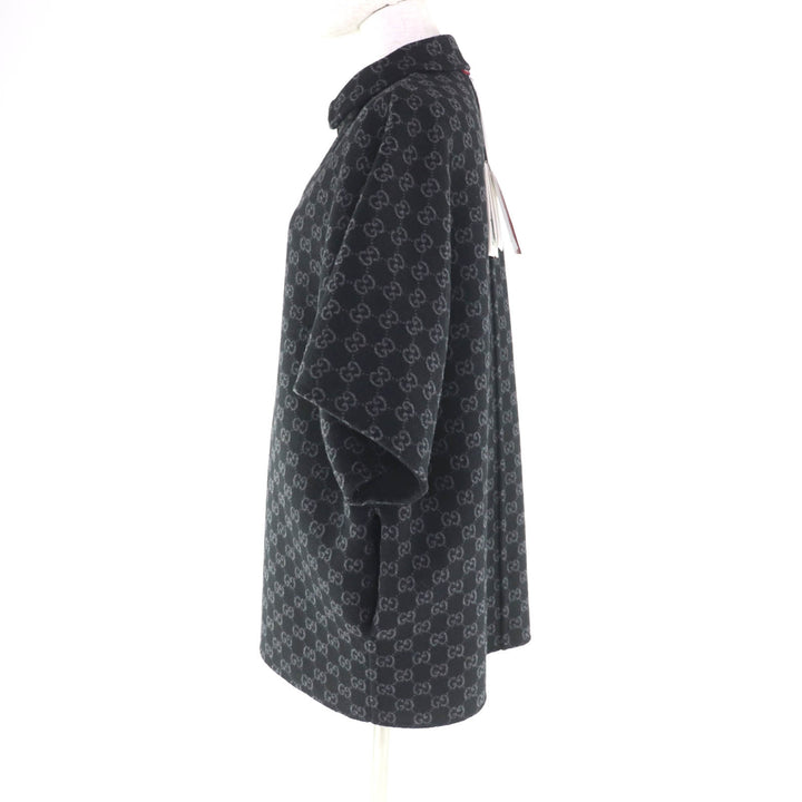 新品 GUCCI コート ブラック ウール レディース 38 789960