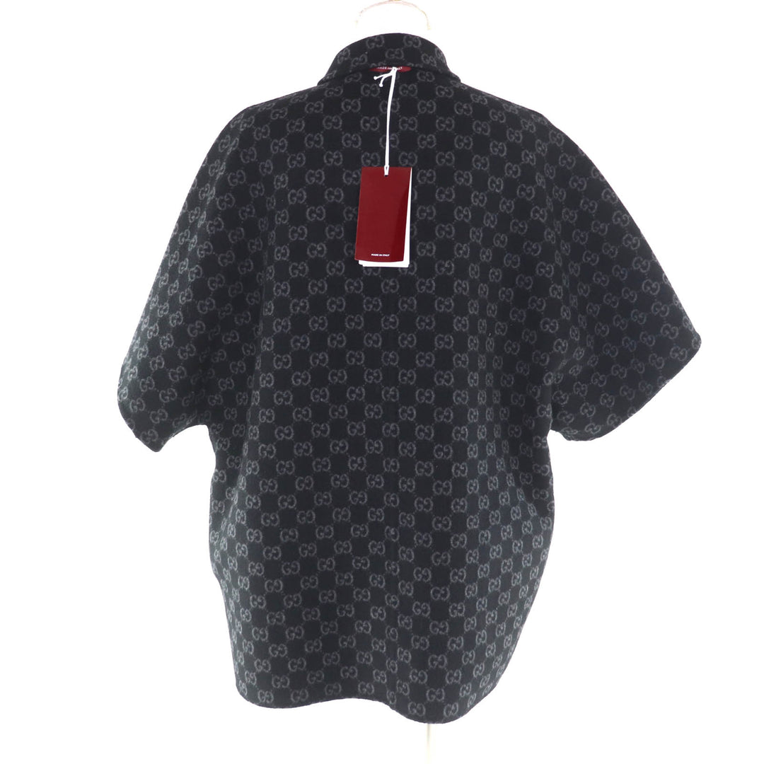 新品 GUCCI コート ブラック ウール レディース 38 789960