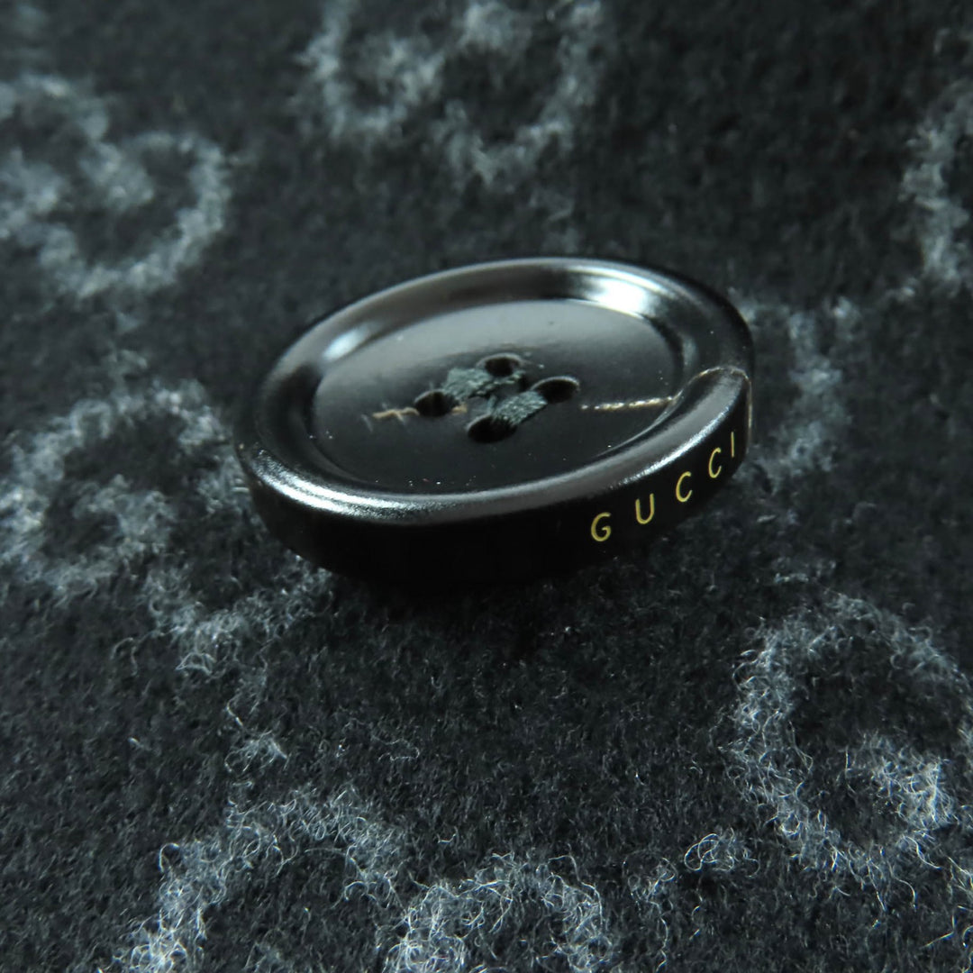 新品 GUCCI コート ブラック ウール レディース 38 789960