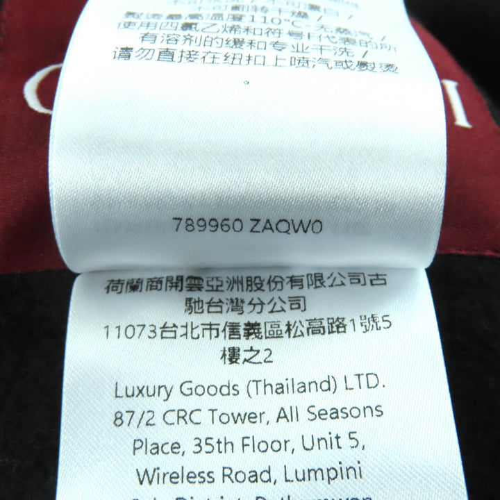 新品 GUCCI コート ブラック ウール レディース 38 789960