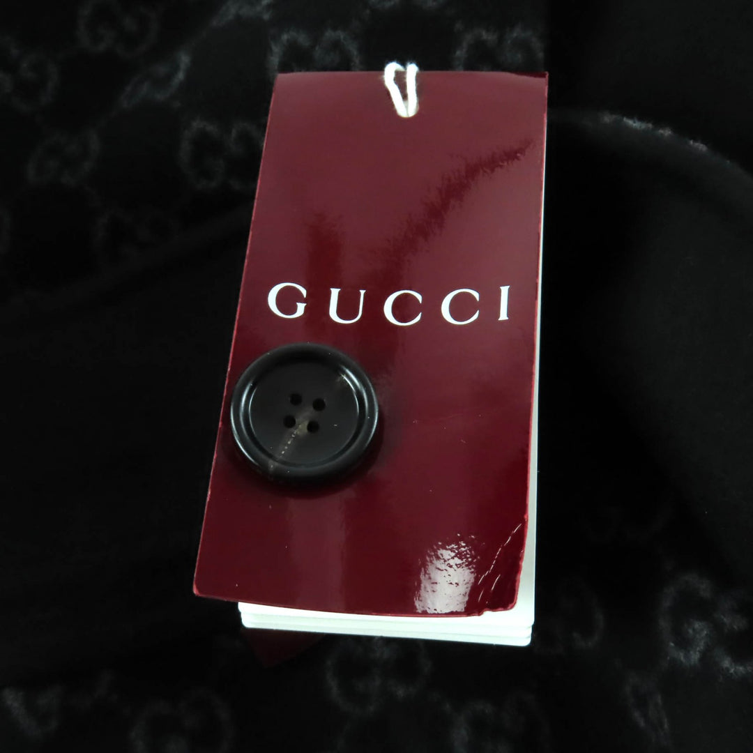 新品 GUCCI コート ブラック ウール レディース 38 789960