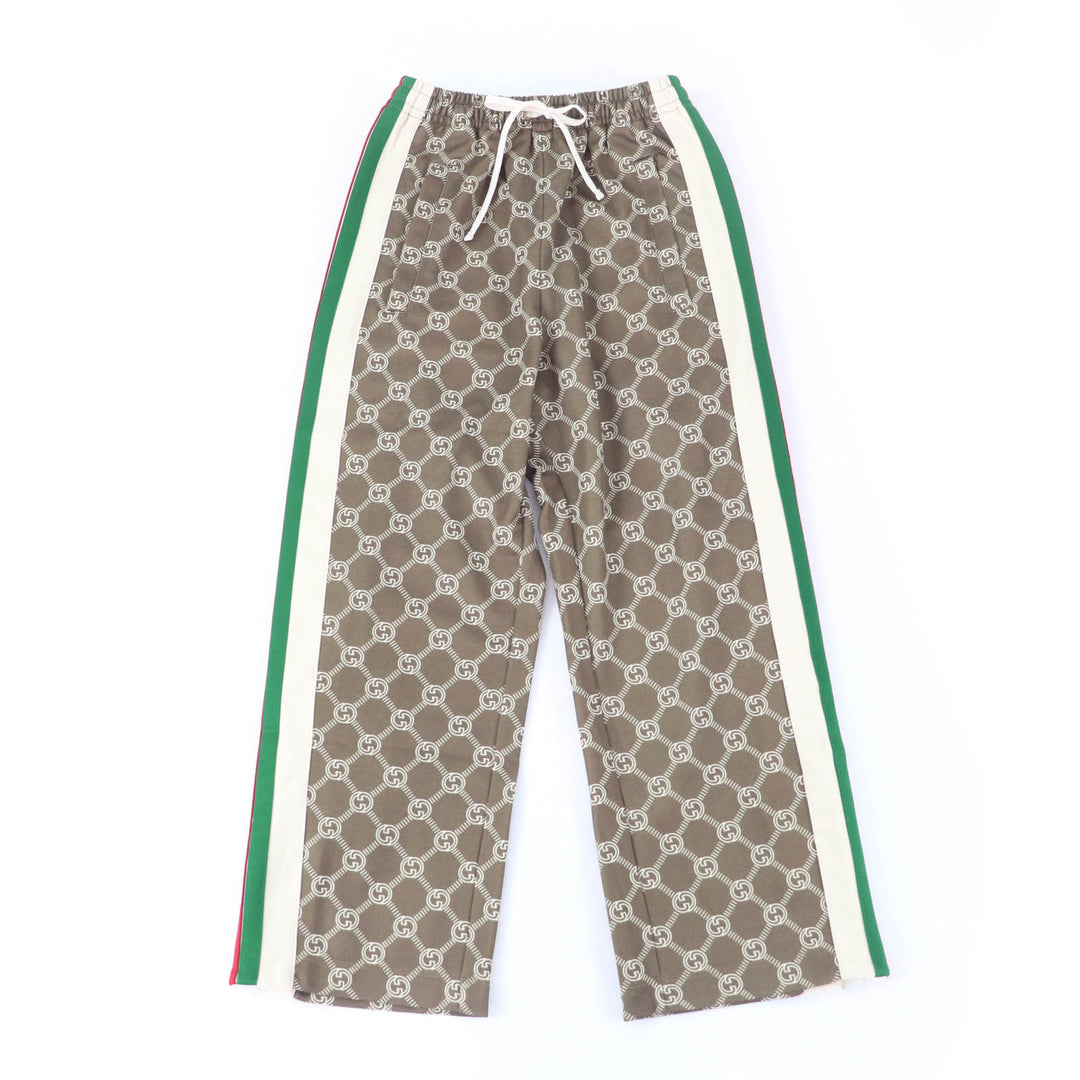 新品 GUCCI パンツ ブラウン ポリエステル レディース 671496