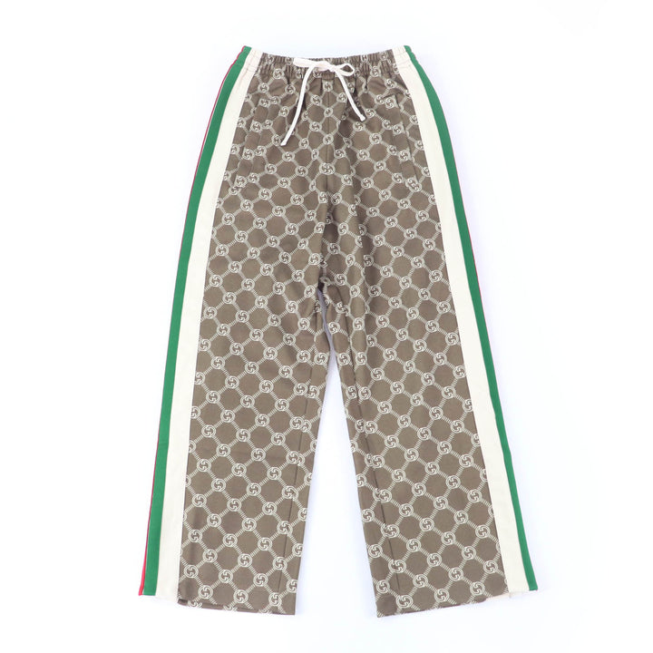 新品 GUCCI パンツ ブラウン ポリエステル レディース 671496