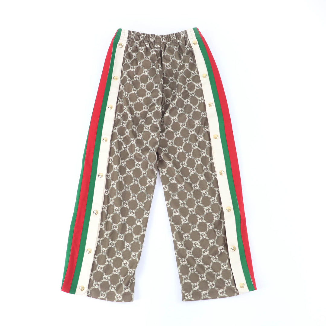 新品 GUCCI パンツ ブラウン ポリエステル レディース 671496
