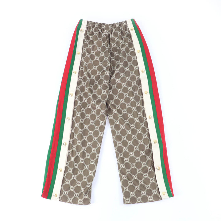 新品 GUCCI パンツ ブラウン ポリエステル レディース 671496