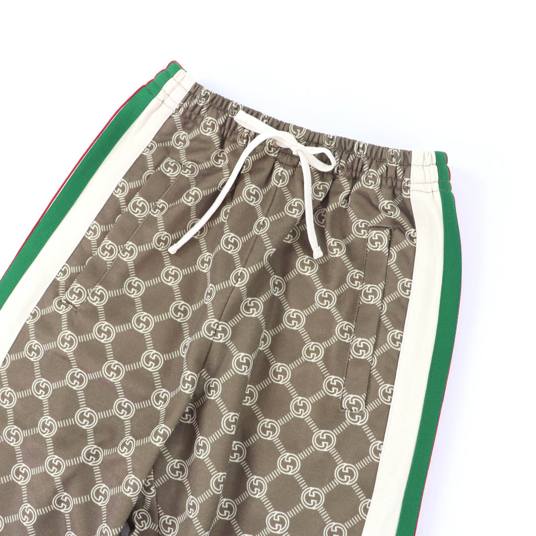 新品 GUCCI パンツ ブラウン ポリエステル レディース 671496