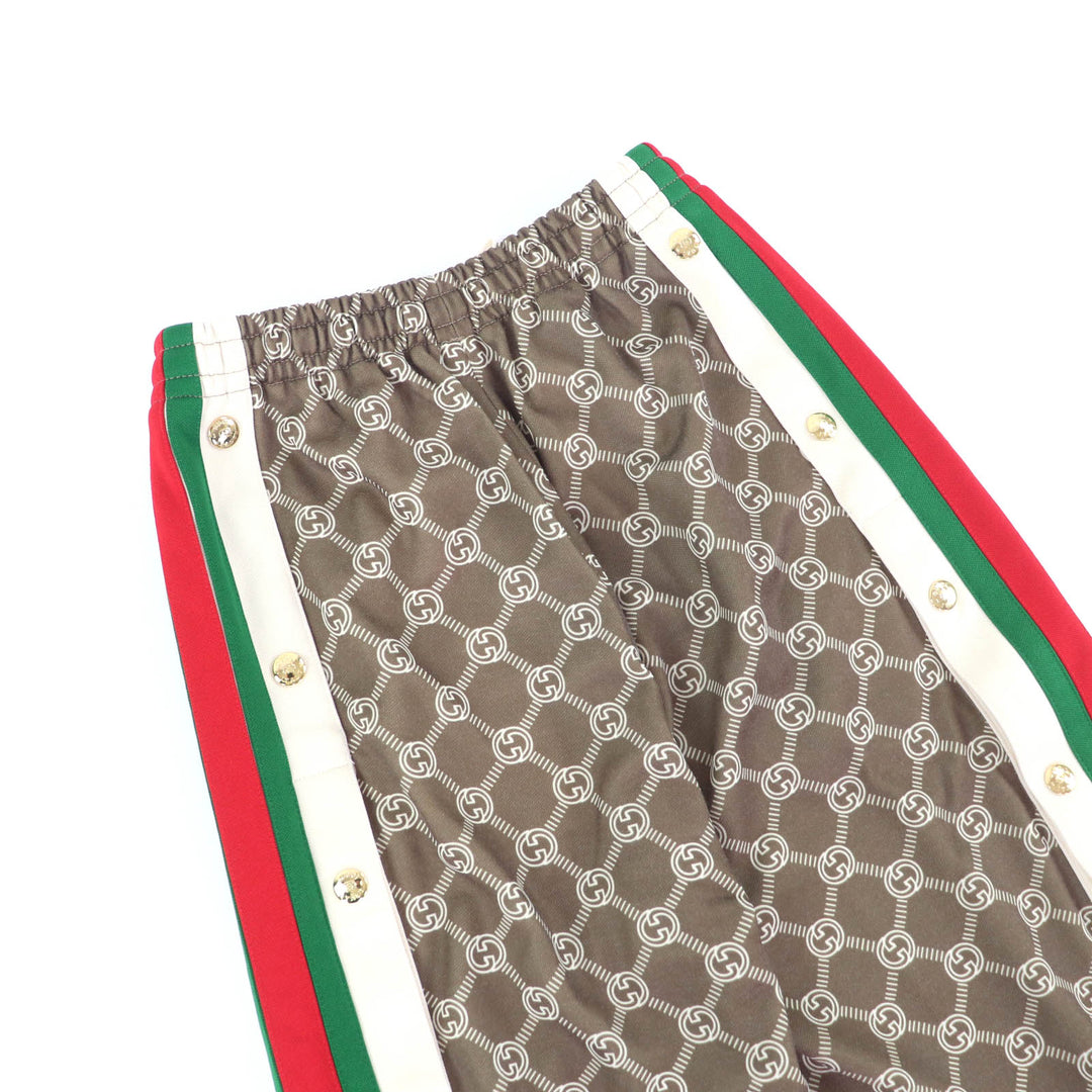 新品 GUCCI パンツ ブラウン ポリエステル レディース 671496