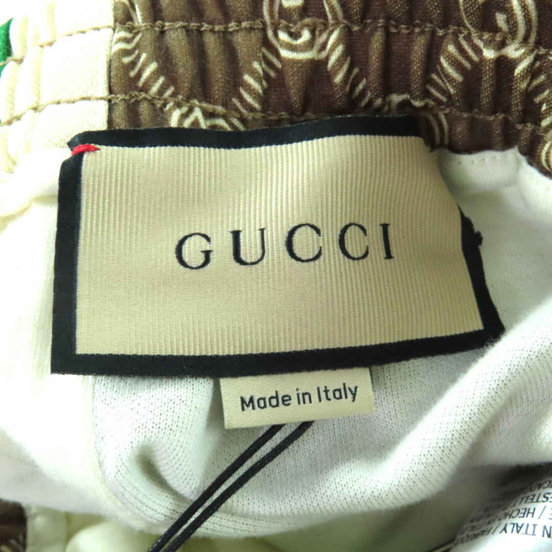 新品 GUCCI パンツ ブラウン ポリエステル レディース 671496