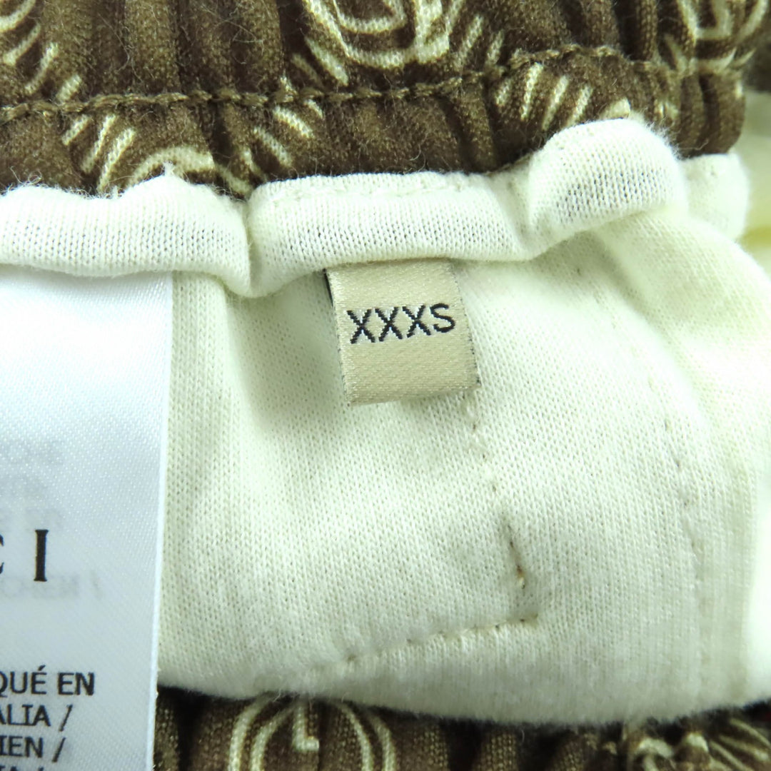新品 GUCCI パンツ ブラウン ポリエステル レディース 671496