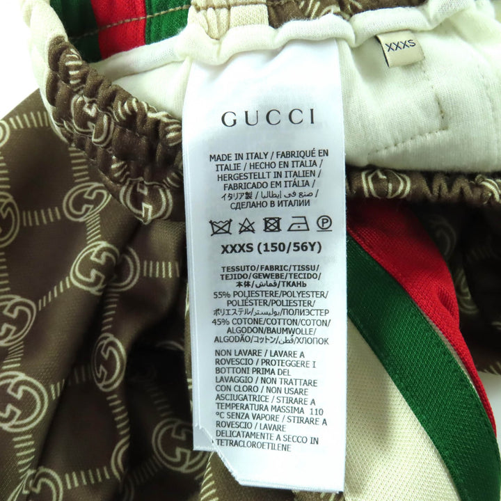 新品 GUCCI パンツ ブラウン ポリエステル レディース 671496