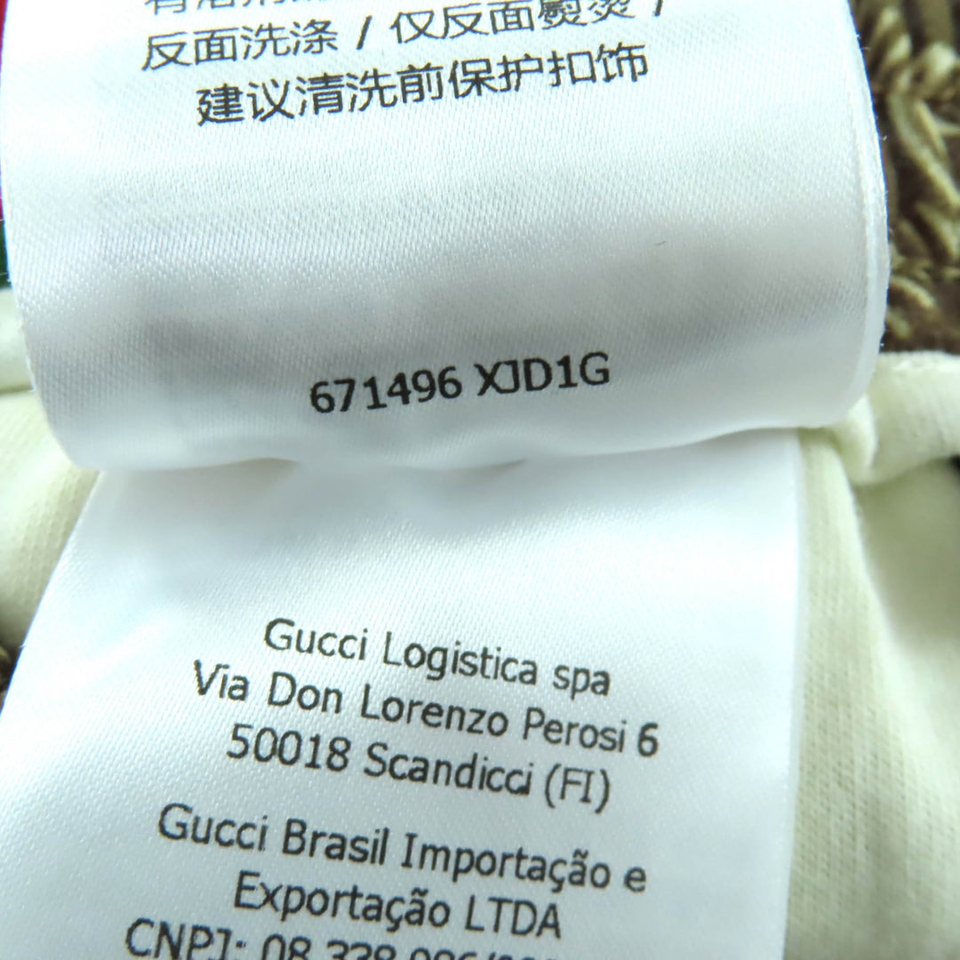 新品 GUCCI パンツ ブラウン ポリエステル レディース 671496
