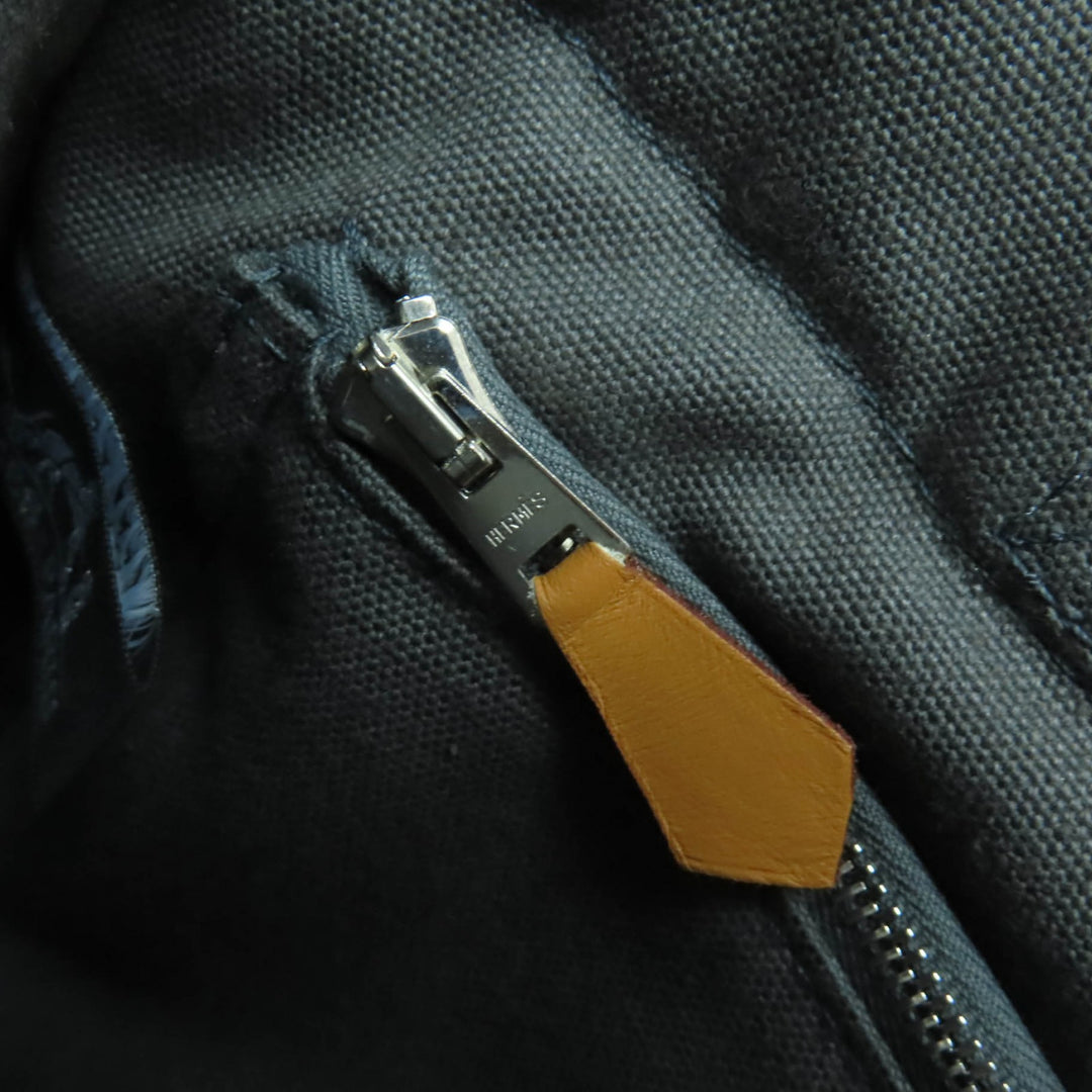 HERMES ハンドバッグ フールトゥ PM セリエ メタル トートバッグ グレー コットン レディース