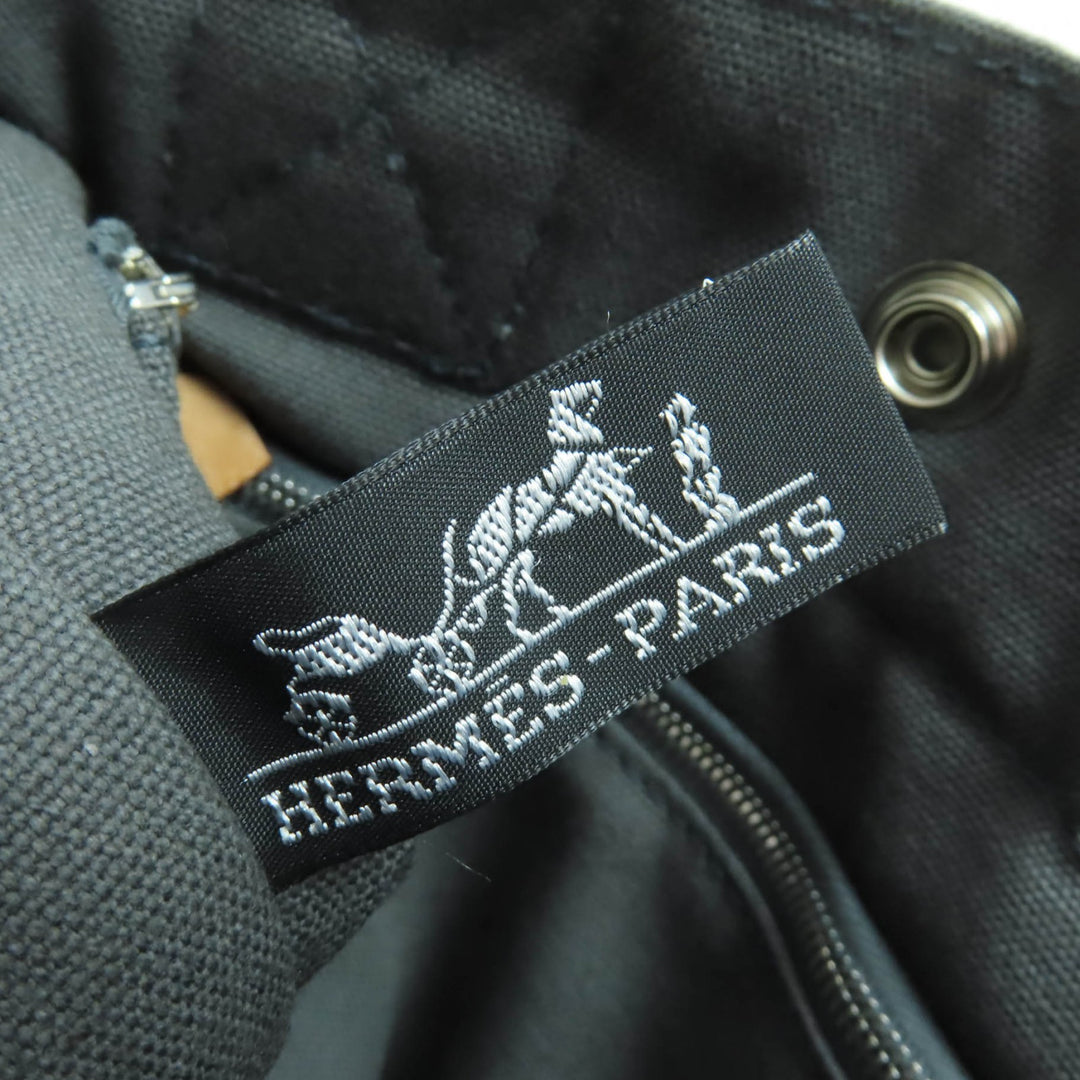 HERMES ハンドバッグ フールトゥ PM セリエ メタル トートバッグ グレー コットン レディース