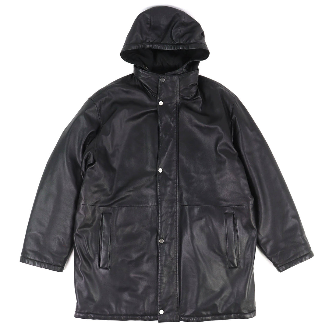 Fair Salvatore Ferragamo coat Gancini Reversible Padded Hooded Leather 48