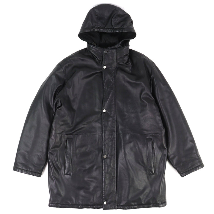 Fair Salvatore Ferragamo coat Gancini Reversible Padded Hooded Leather 48