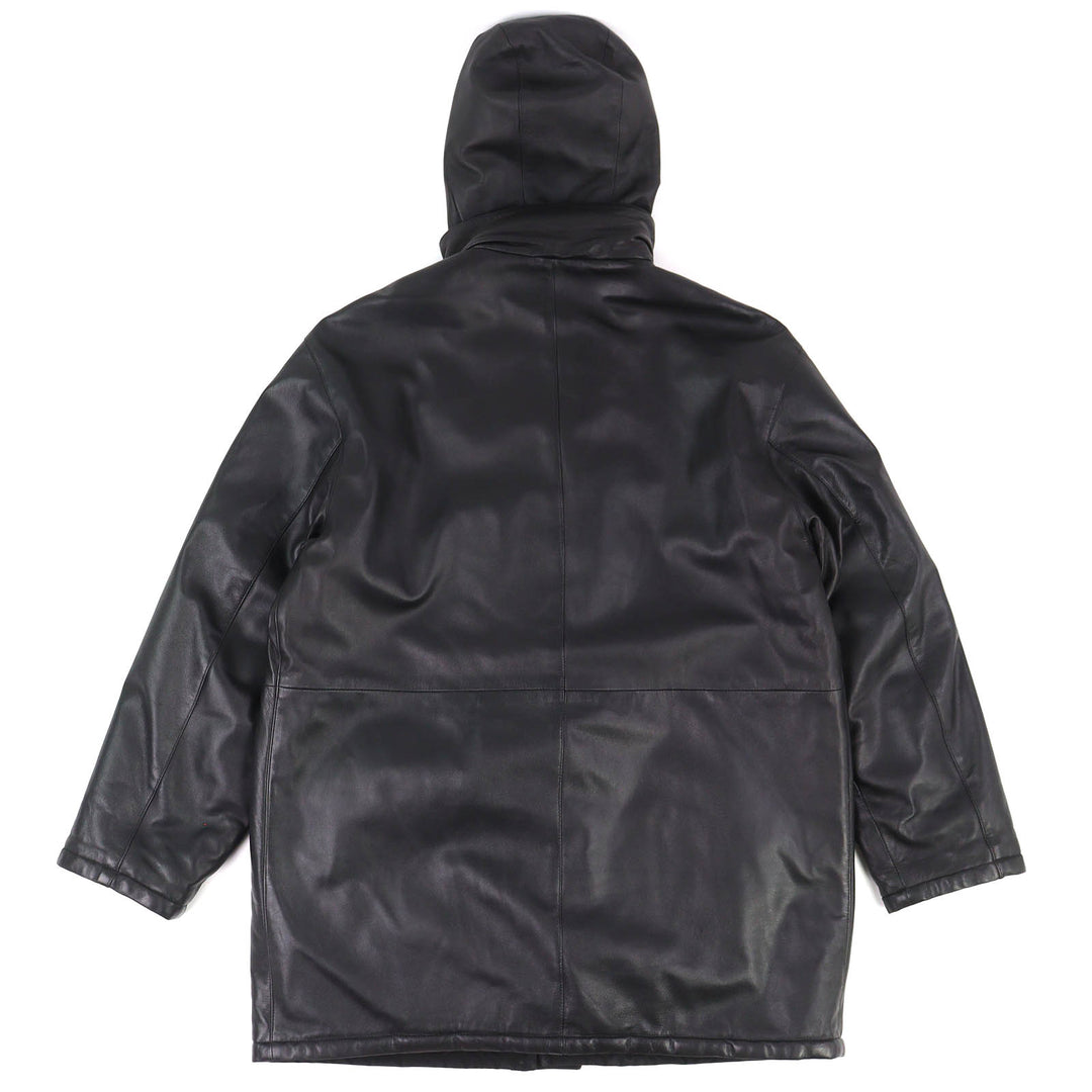 Fair Salvatore Ferragamo coat Gancini Reversible Padded Hooded Leather 48