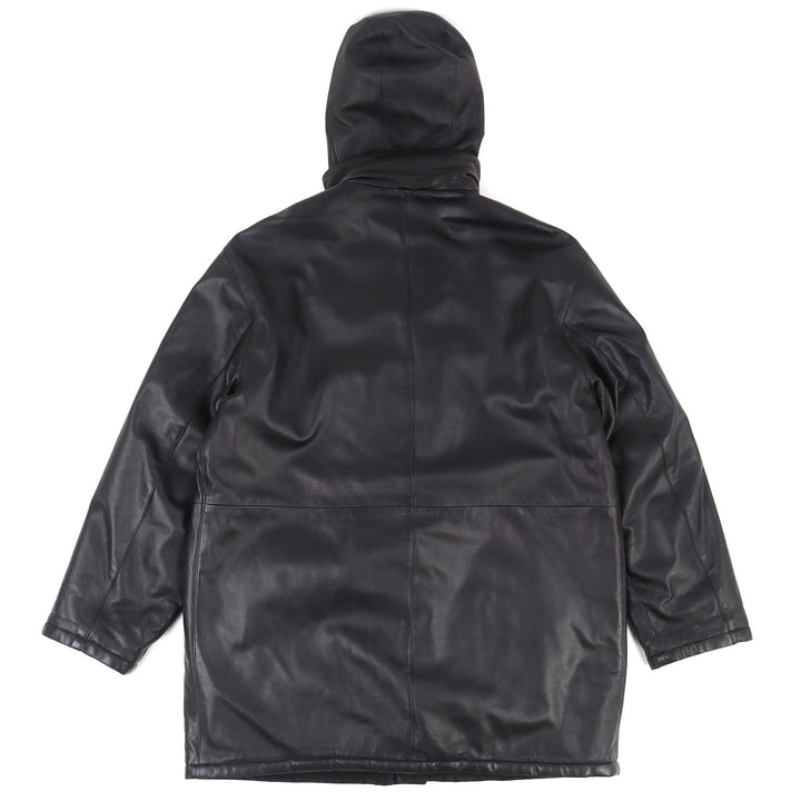 Fair Salvatore Ferragamo coat Gancini Reversible Padded Hooded Leather 48