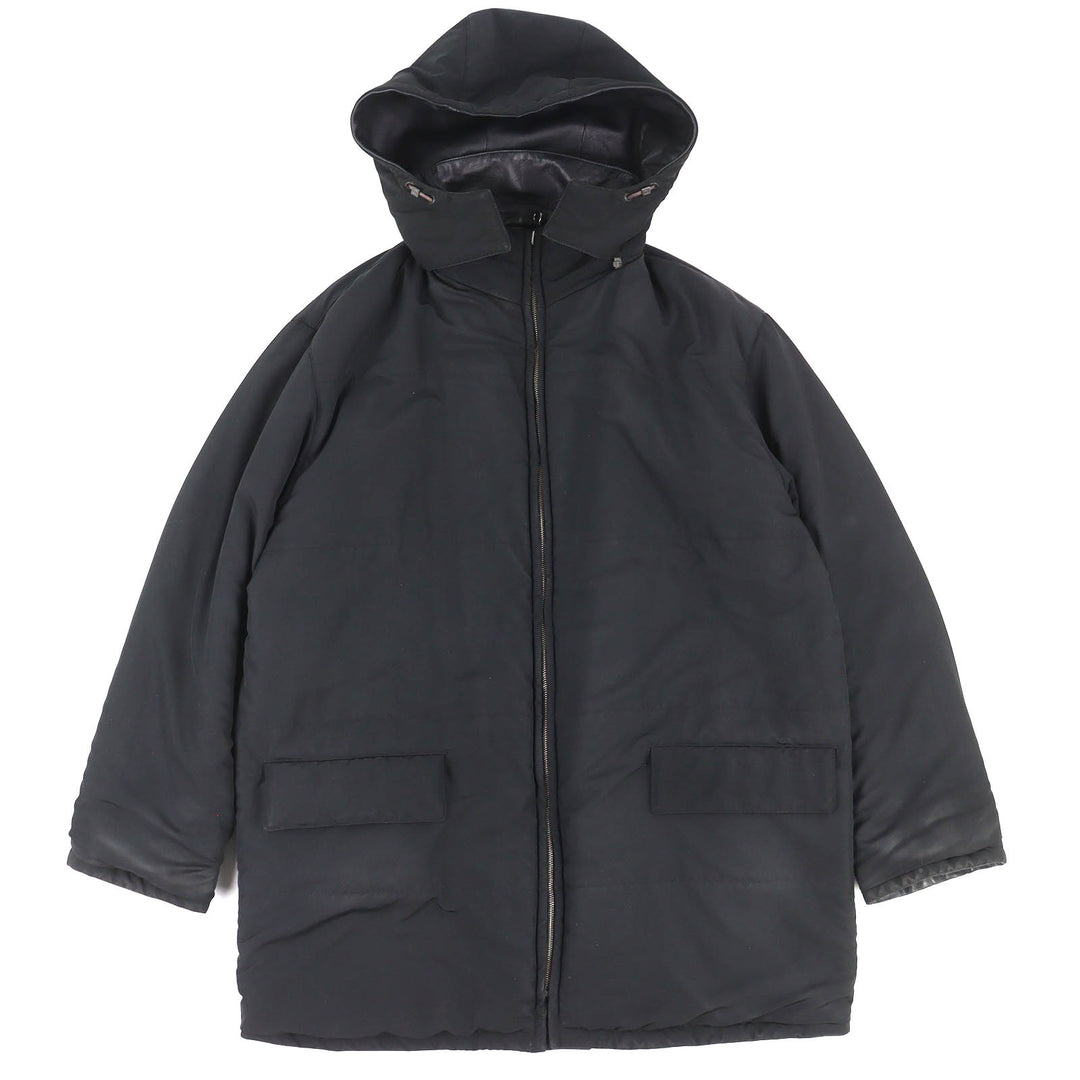 Fair Salvatore Ferragamo coat Gancini Reversible Padded Hooded Leather 48