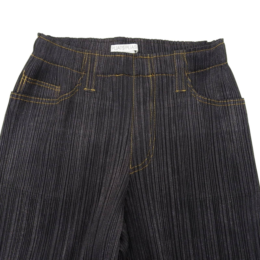Excellent PLEATS PLEASE Pants Dark gray polyester Women 1 PP75-JF022