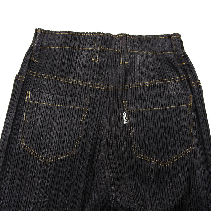 Excellent PLEATS PLEASE Pants Dark gray polyester Women 1 PP75-JF022