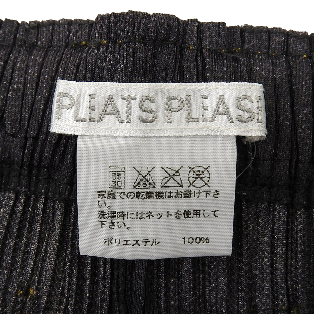 Excellent PLEATS PLEASE Pants Dark gray polyester Women 1 PP75-JF022