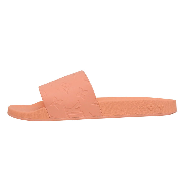 Excellent LOUIS VUITTON Sandals Waterfront Line Mules salmon pink rubber mens 8