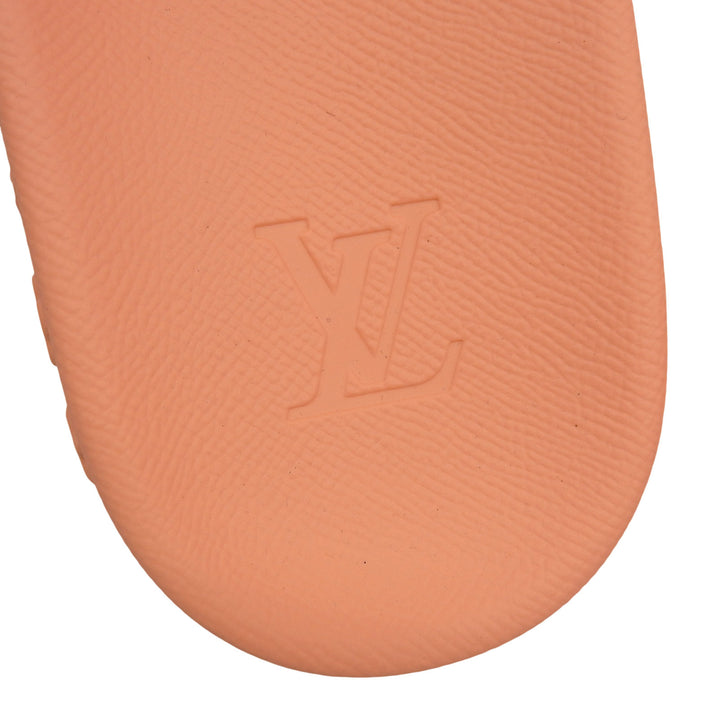 Excellent LOUIS VUITTON Sandals Waterfront Line Mules salmon pink rubber mens 8