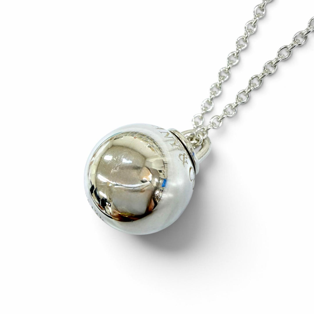 Great TIFFANY&Co. Necklace Ball Necklace Accessories Silver AG925 Women