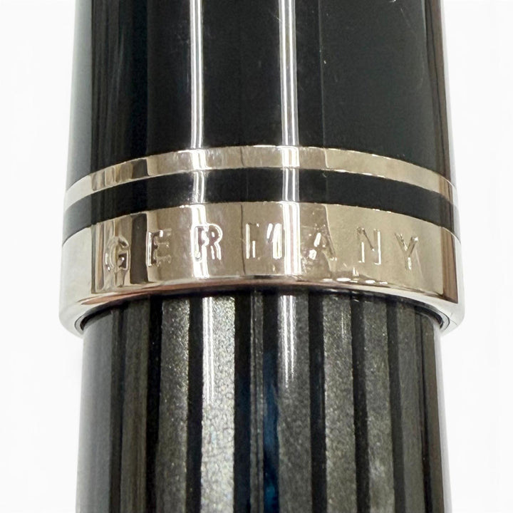 Excellent PERIKAN fountain pen Sovereign stripe black 14K mens M405