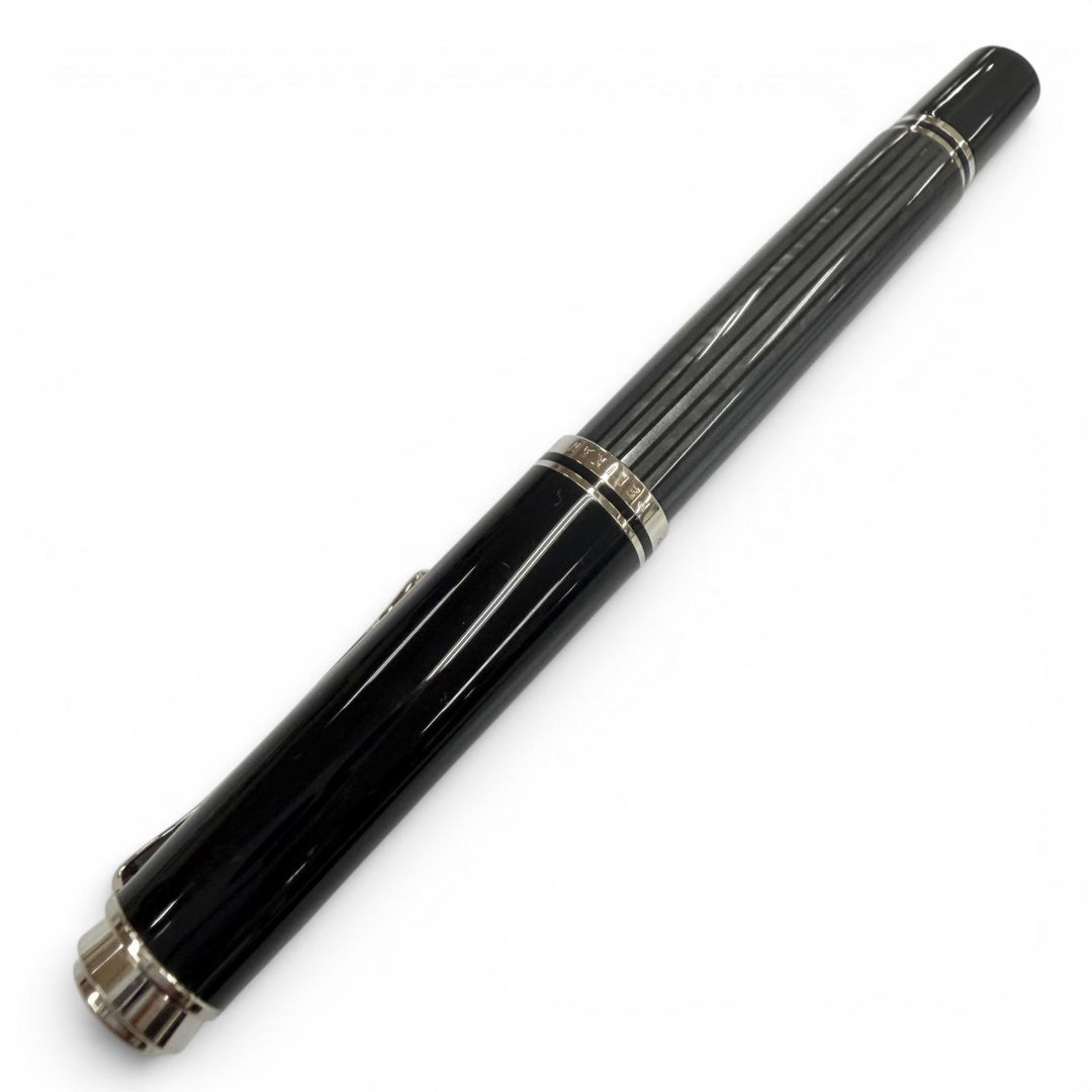 Excellent PERIKAN fountain pen Sovereign stripe black 14K mens M405