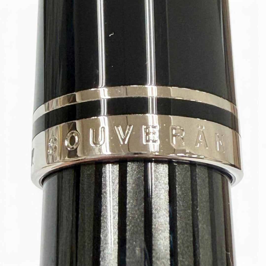 Excellent PERIKAN fountain pen Sovereign stripe black 14K mens M405