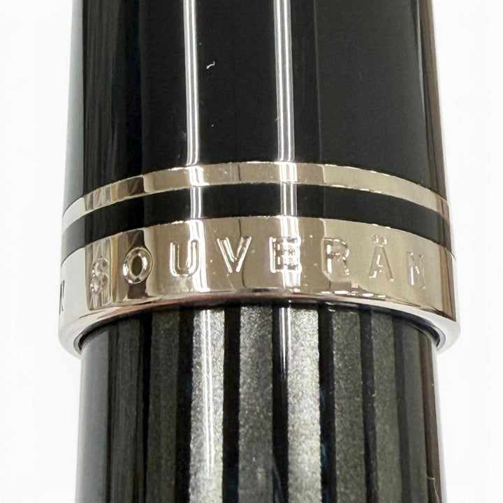 Excellent PERIKAN fountain pen Sovereign stripe black 14K mens M405