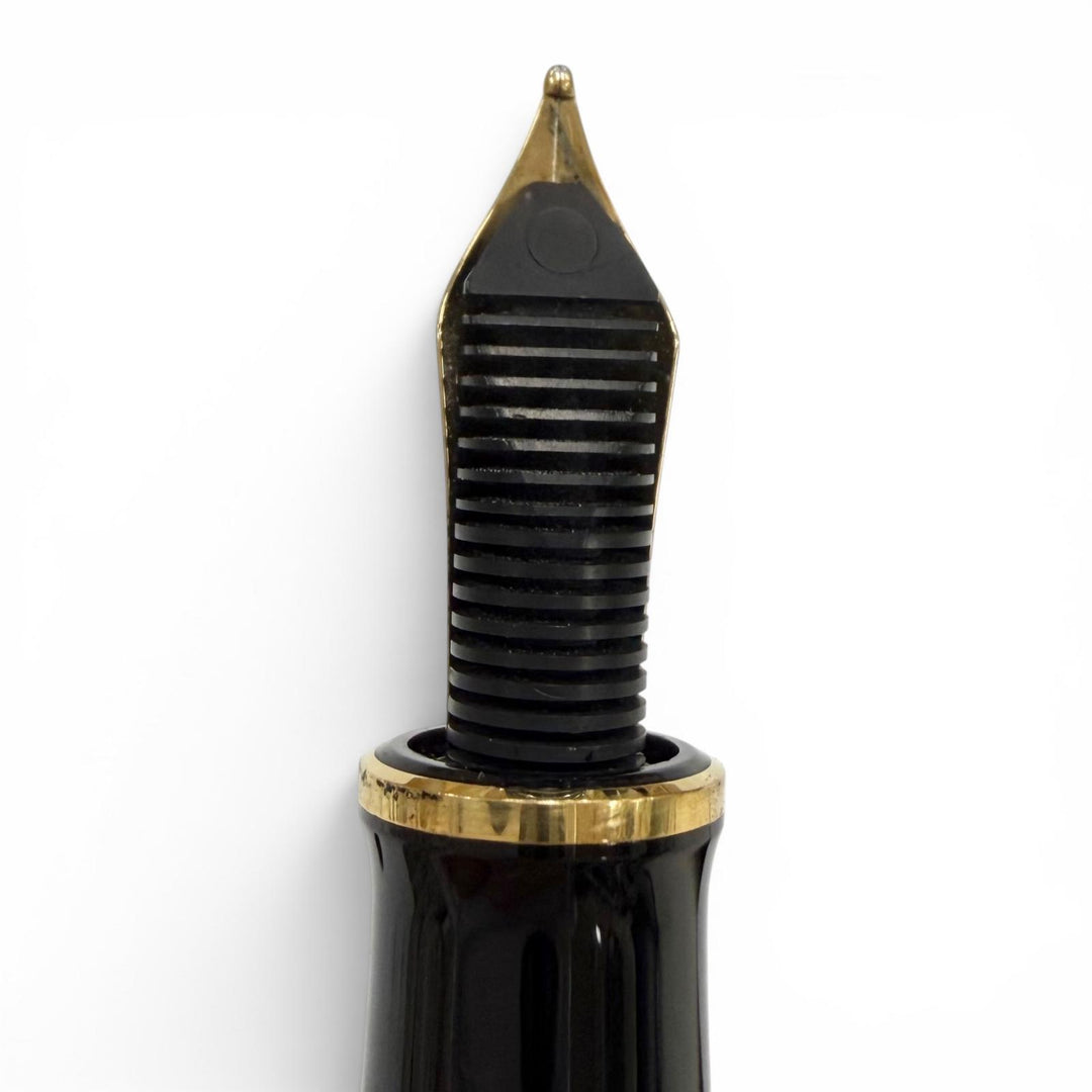 Excellent PERIKAN fountain pen Souverene M400 Green Stripe 14K mens