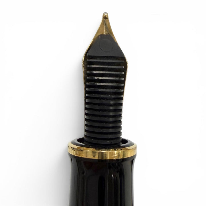 Excellent PERIKAN fountain pen Souverene M400 Green Stripe 14K mens