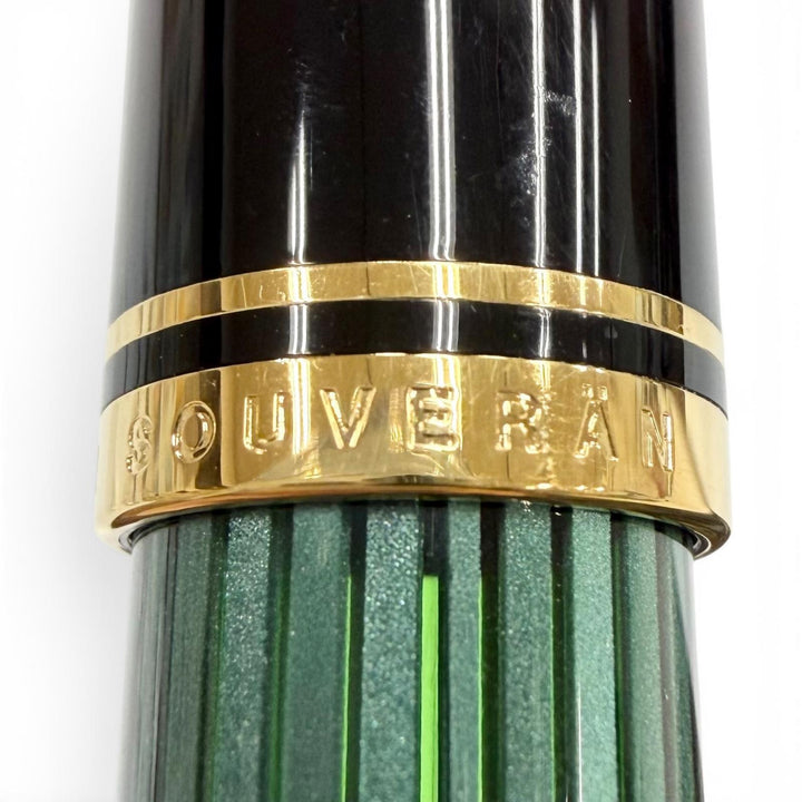 Excellent PERIKAN fountain pen Souverene M400 Green Stripe 14K mens