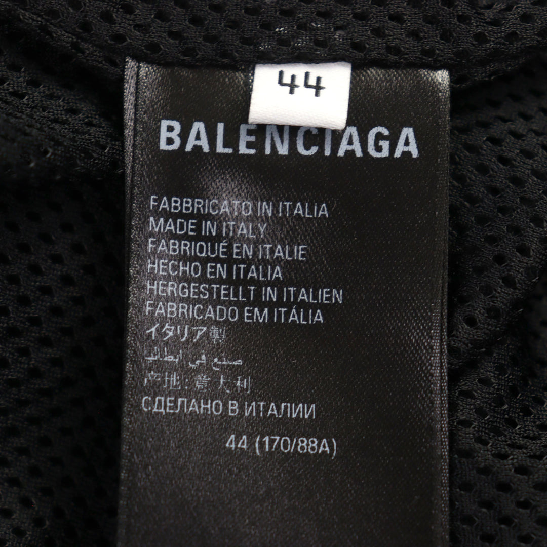 新品 BALENCIAGA ジャケット ロゴ刺繍入り ダブルジップ フリース トラックジャケット 44