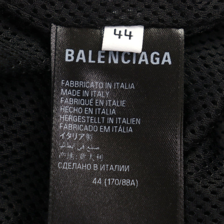 新品 BALENCIAGA ジャケット ロゴ刺繍入り ダブルジップ フリース トラックジャケット 44