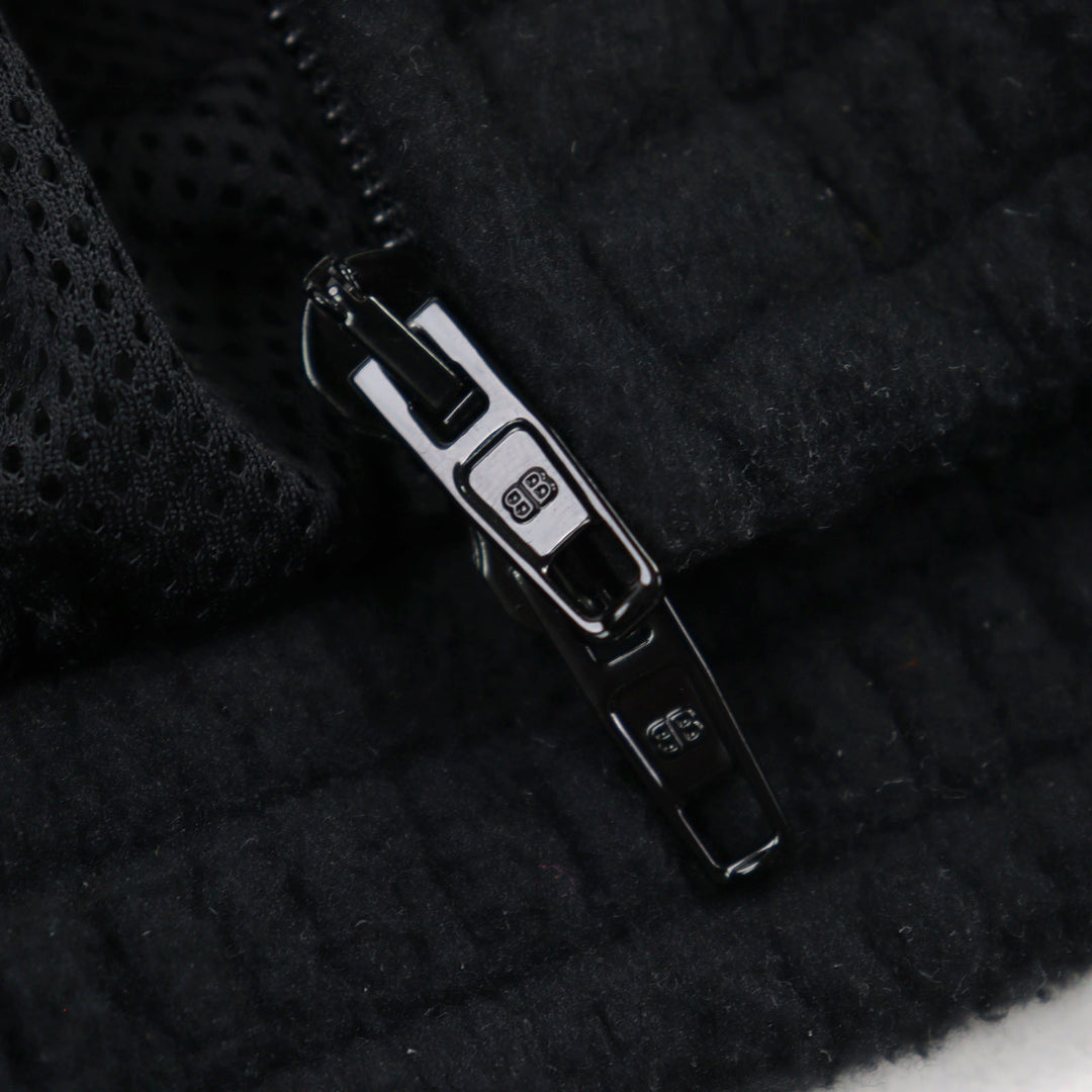新品 BALENCIAGA ジャケット ロゴ刺繍入り ダブルジップ フリース トラックジャケット 44