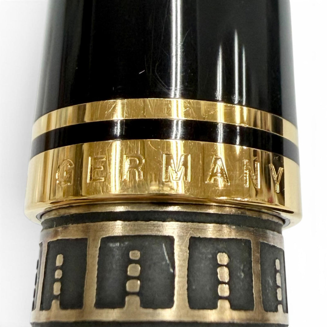 Excellent PERIKAN fountain pen Big Toledo black 18K mens M900
